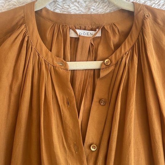 Doen Joan Maxi Dress, Mustard Foxtail, XS - Picture 4 of 7